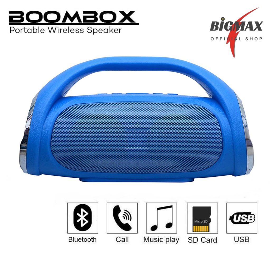 Jual Speaker Bluetooth Wireless BOOMBOX Mini Portable Premium Bass ...