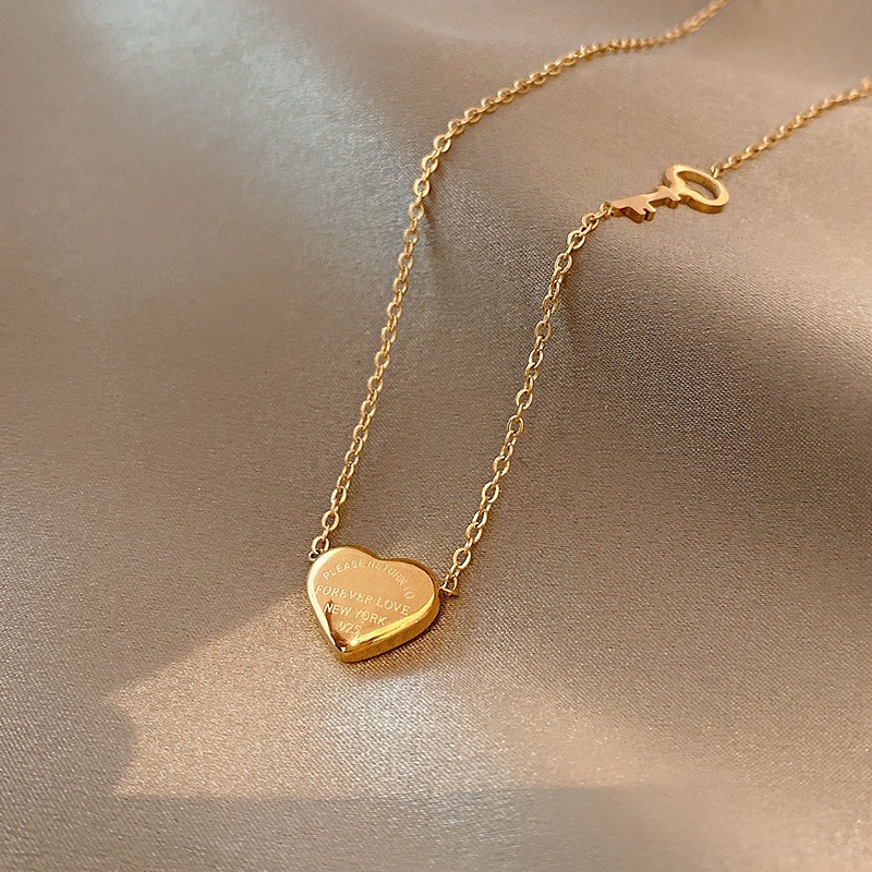 Kalung KL196 Stainless Steel Premium Fashion Wanita Kalung unik Lucu Elegant / Deluna/ BB