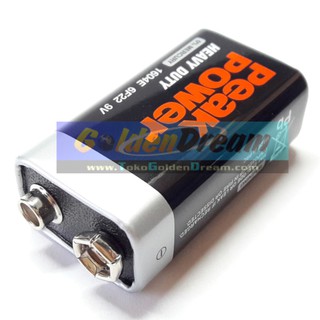Baterai Kotak 9v Peak Power Batere PeakPower 1604E 6F22 Batre Battery ...