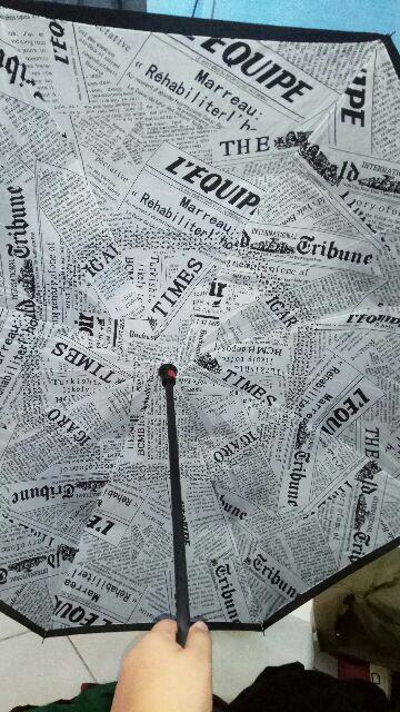 Payung Terbalik Unik Steele Polos Ukuran Besar