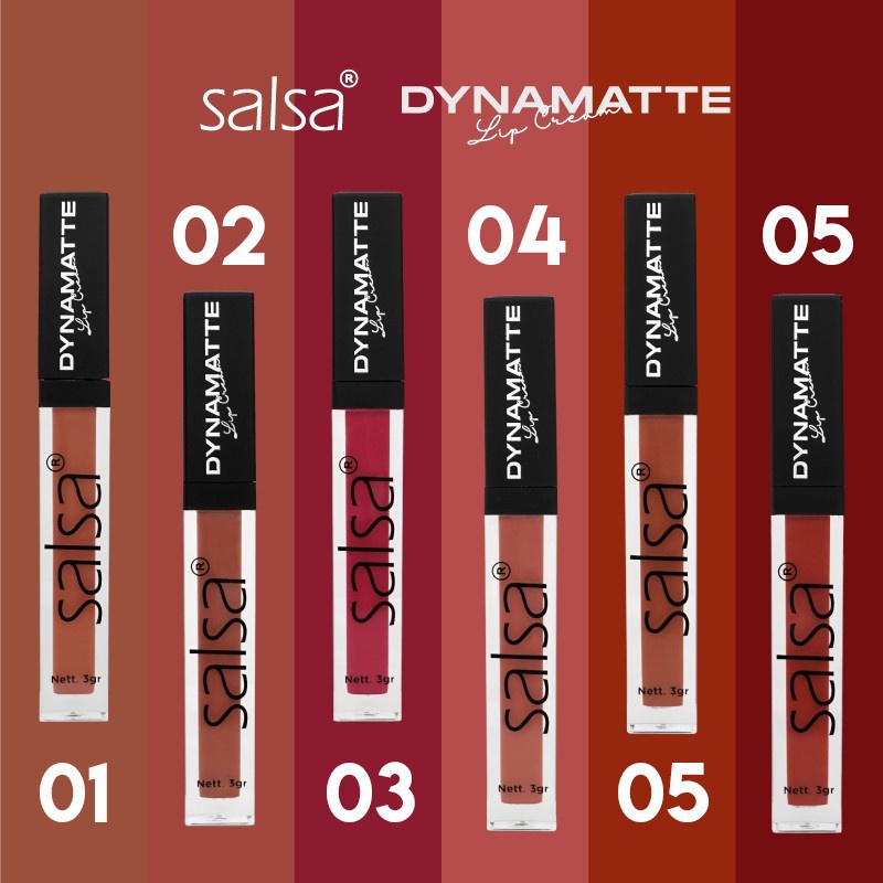 Salsa Dynamatte Lip Cream Long Lasting Matte Lipcream BPOM (VH)