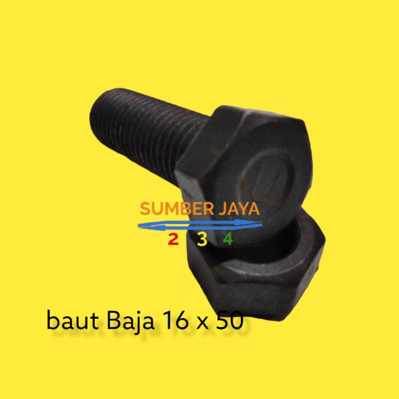 BAUT MUR BAJA 16 X 50 HITAM TERMURAH