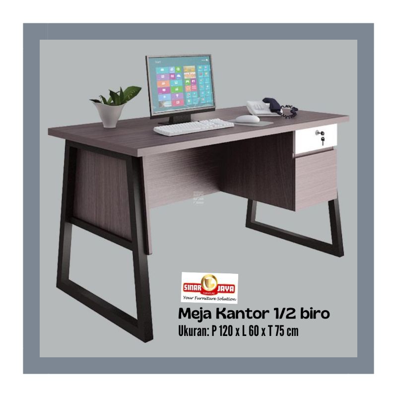 Meja Kantor 1/2 biro / Meja kerja Ot122