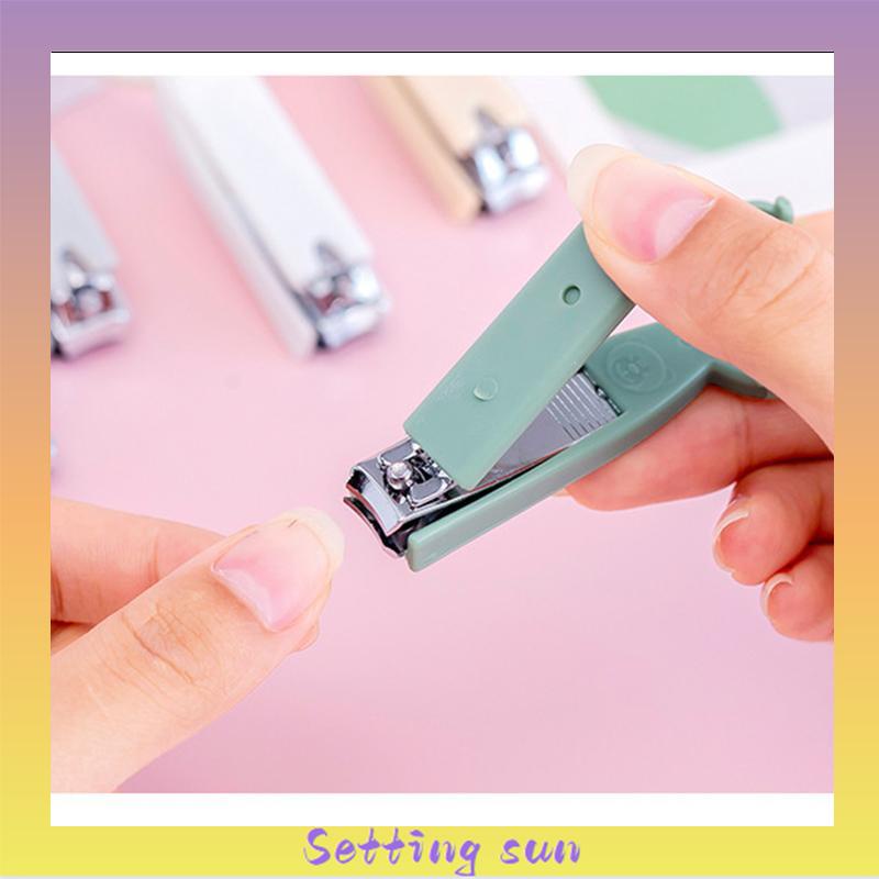 ✨Gunting Kuku Pemotong Kuku Beruang kecil Stainless Nail Clipper Kecil Tajam TN