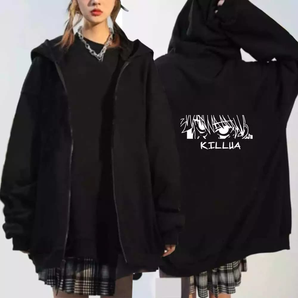 Hoodie Zipper Anime Hunterxhunter Killua Sweater Anime Hunter x Hunter Resleting Sleting Wanita Oversize Korean Style Xxl Murah Hoodie Zipper Wanita Oversize Polos Hoodie Ziper Wanita Oversize Murah Hodie Zipper Sweater Wanita Xxl Polos Sleting Resleting