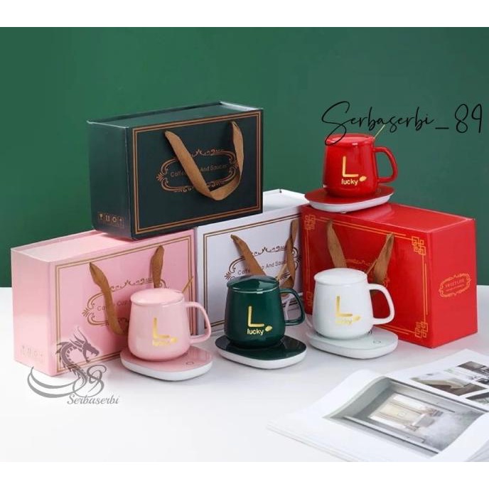 gelas penghangat set keramik