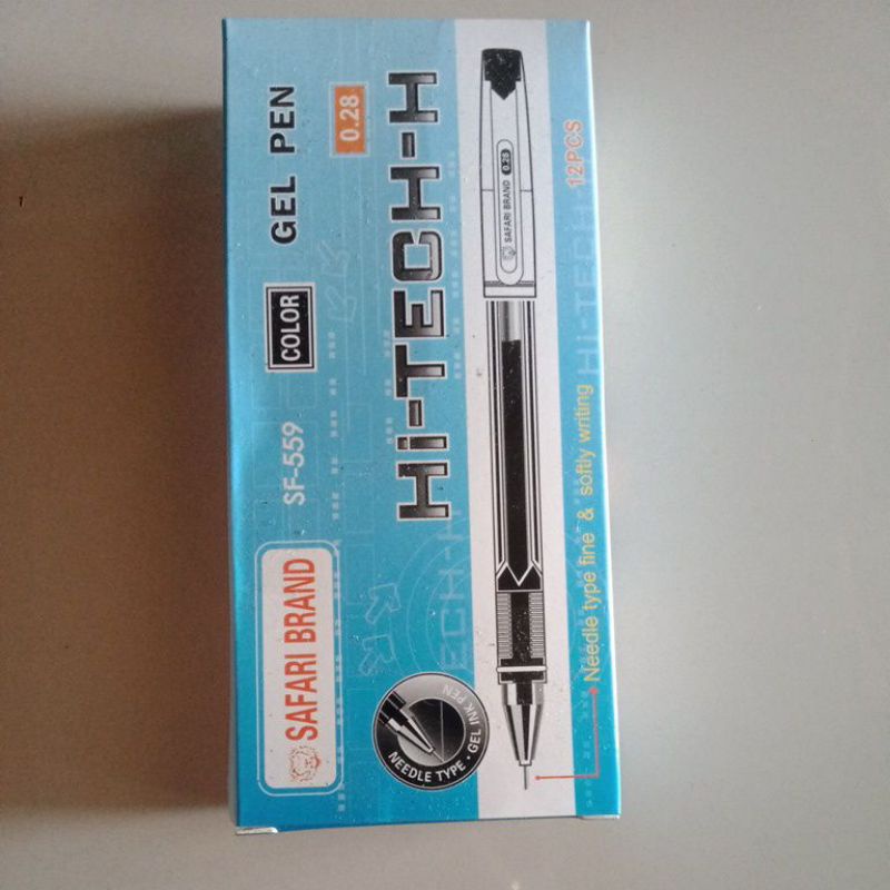

pulpen gel hi tec safari ketebalan 0.28mm