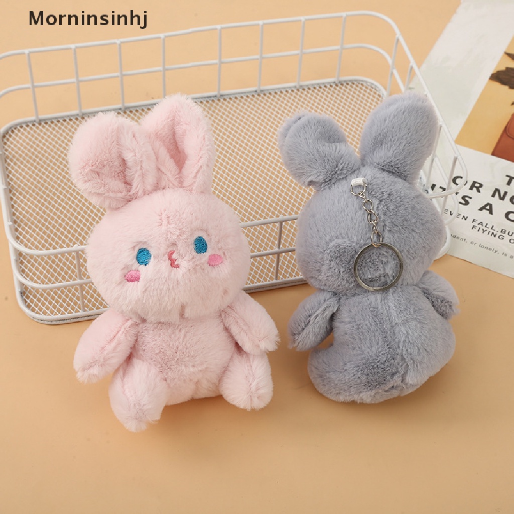 Mornin Lucu Katun Hewan Kelinci Plush Boneka Mainan Gantungan Kunci Tas Sekolah Liontin Hadiah id