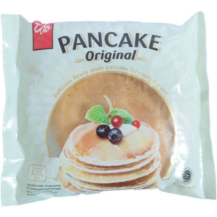 Edo Pancake Original Siap Saji - Kue Panekuk Beku Instant Siap Saji