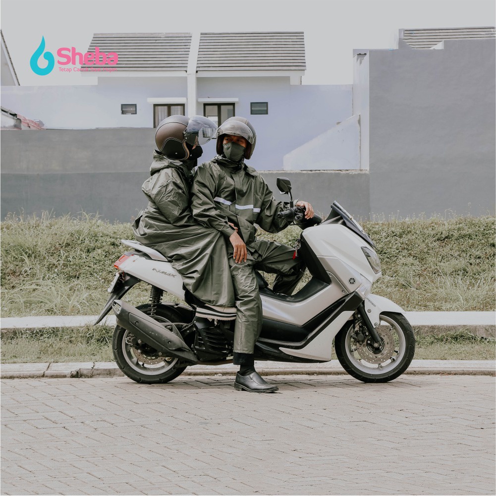 Sheba - Jas Hujan Pria Setelan Celana dan model Jubah
