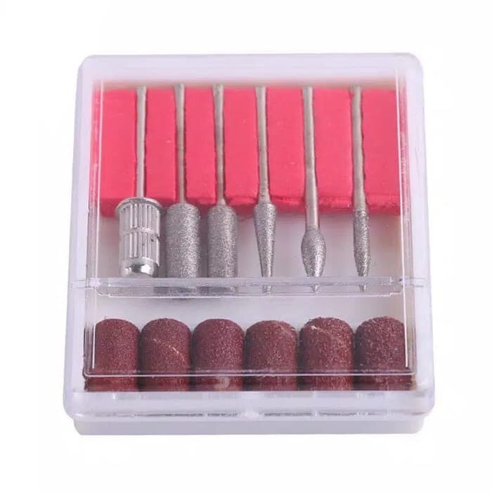 Isi ulang mata bor elektrik nailart drill bits sands refil reffills Produk Good Quality