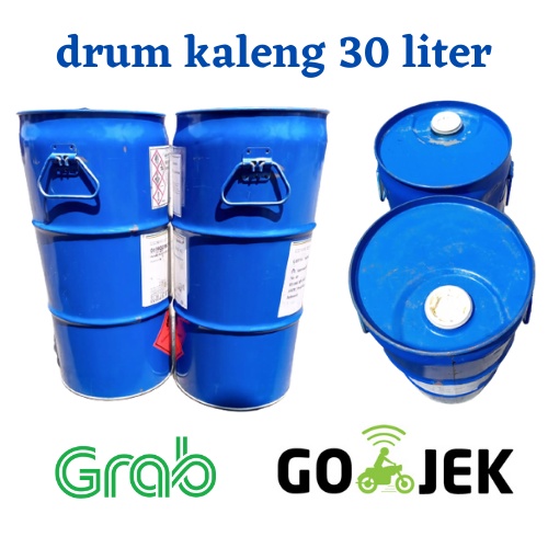 DRUM KALENG BESI BENSIN 30 LITER TONG JERIGEN MINYAK BBM SOLAR OLI 25 KG