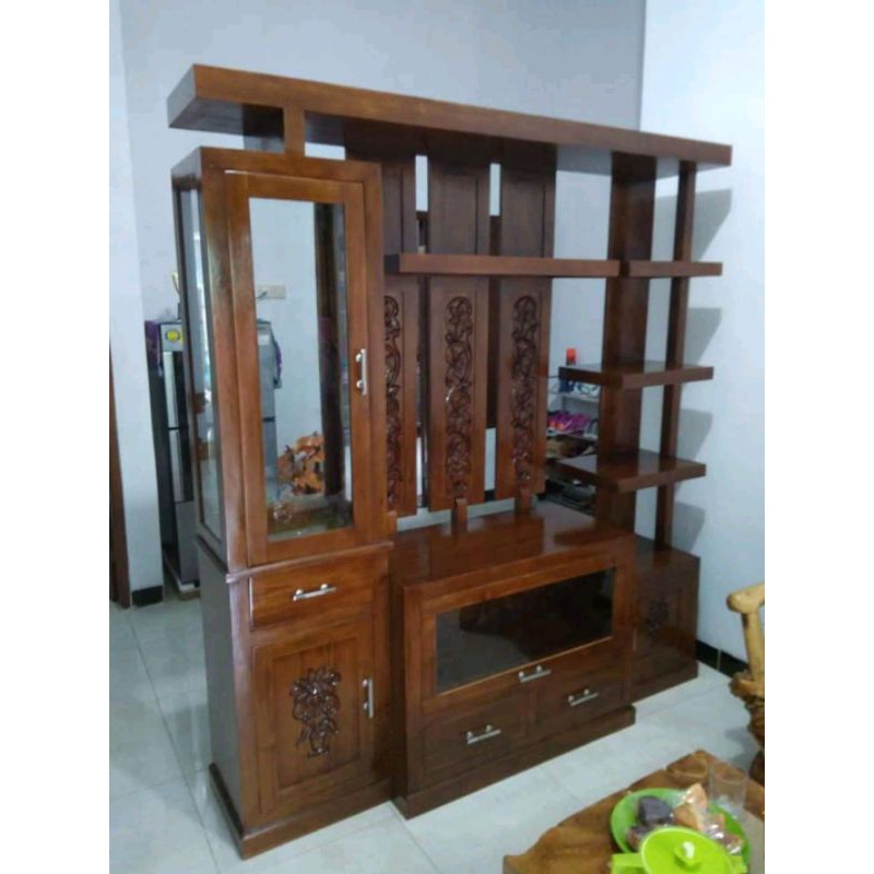 Bufet TV Jati Penyekat Ruangan Jepara