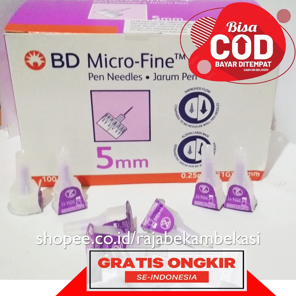 ECERAN Insulin / BD microfine 5 mm Ungu 0.25 mm ,(31G) x 5 mm