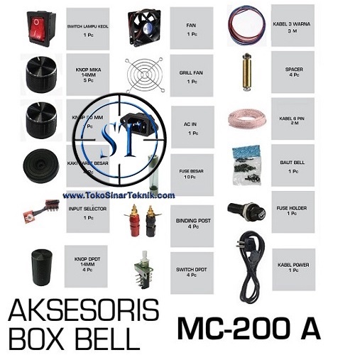 Perlengkapan Box MC200A MC-200A M 200A Aksesoris Box BELL MC 200A