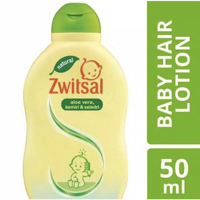 Zwitsal Baby Hair Lotion Aloe Vera Kemiri dan Seledri 50ml Minyak Rambut Bayi