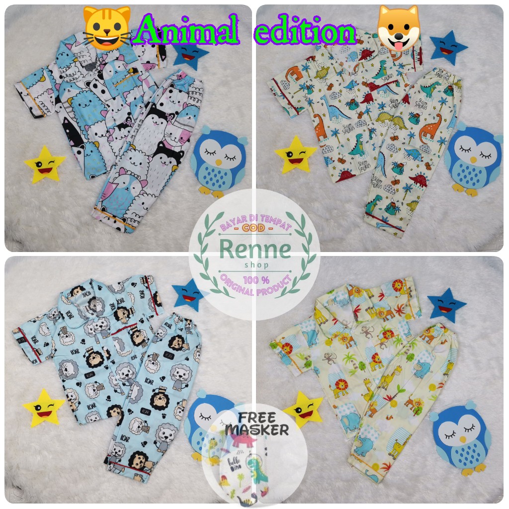 PIYAMA ANAK / PIYAMA KIDS / BAJU ANAK 1-5 TAHUN / SETELAN ANAK / (PIYAMA ANAK PART 3)