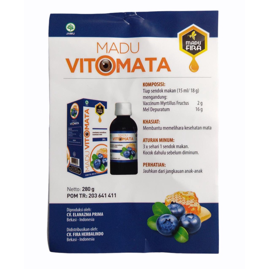 Vitomata Madu Obat herbal Kesehatan Mata Minus Plus Katarak Vito mata