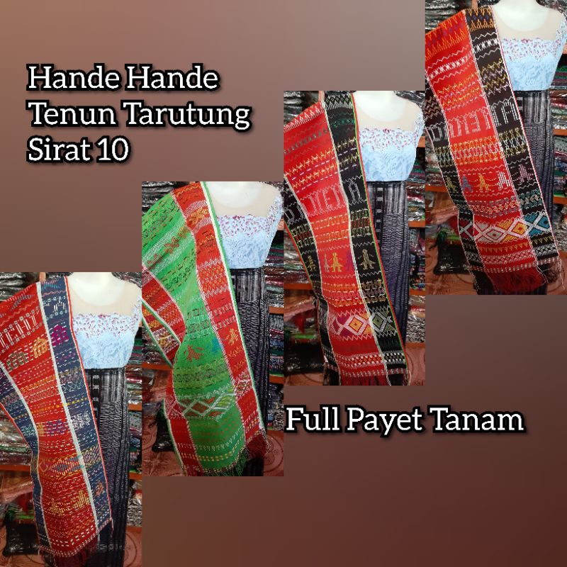 SIRAT 10 - KAIN TENUN BATAK HANDE HANDE TENUN TANGAN TARUTUNG FULL PAYET SENGKA SENGKA ULOS SADUM SE