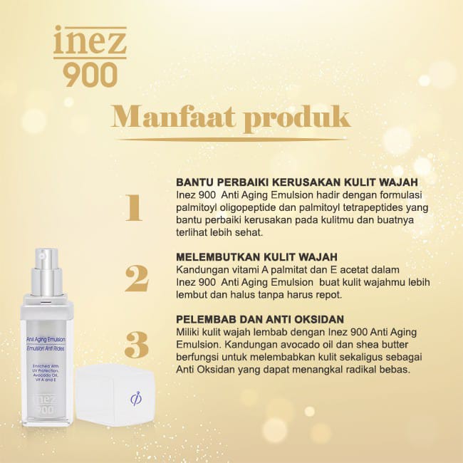 Inez Anti Aging Emulsion 30 gr ~ ORIGINAL 100%