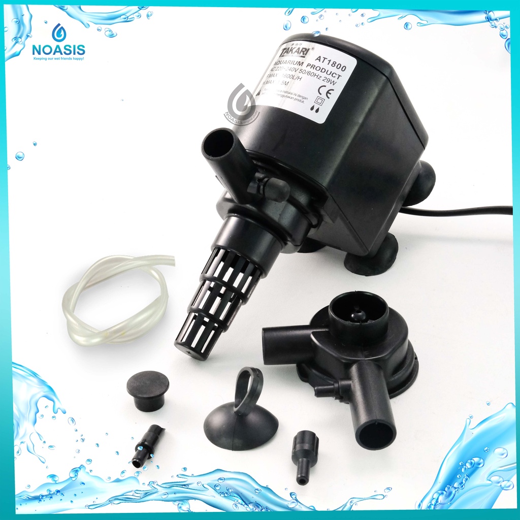 POMPA AIR POWER HEAD AQUARIUM TAKARI AT 1800 SUBMERSIBLE PUMP