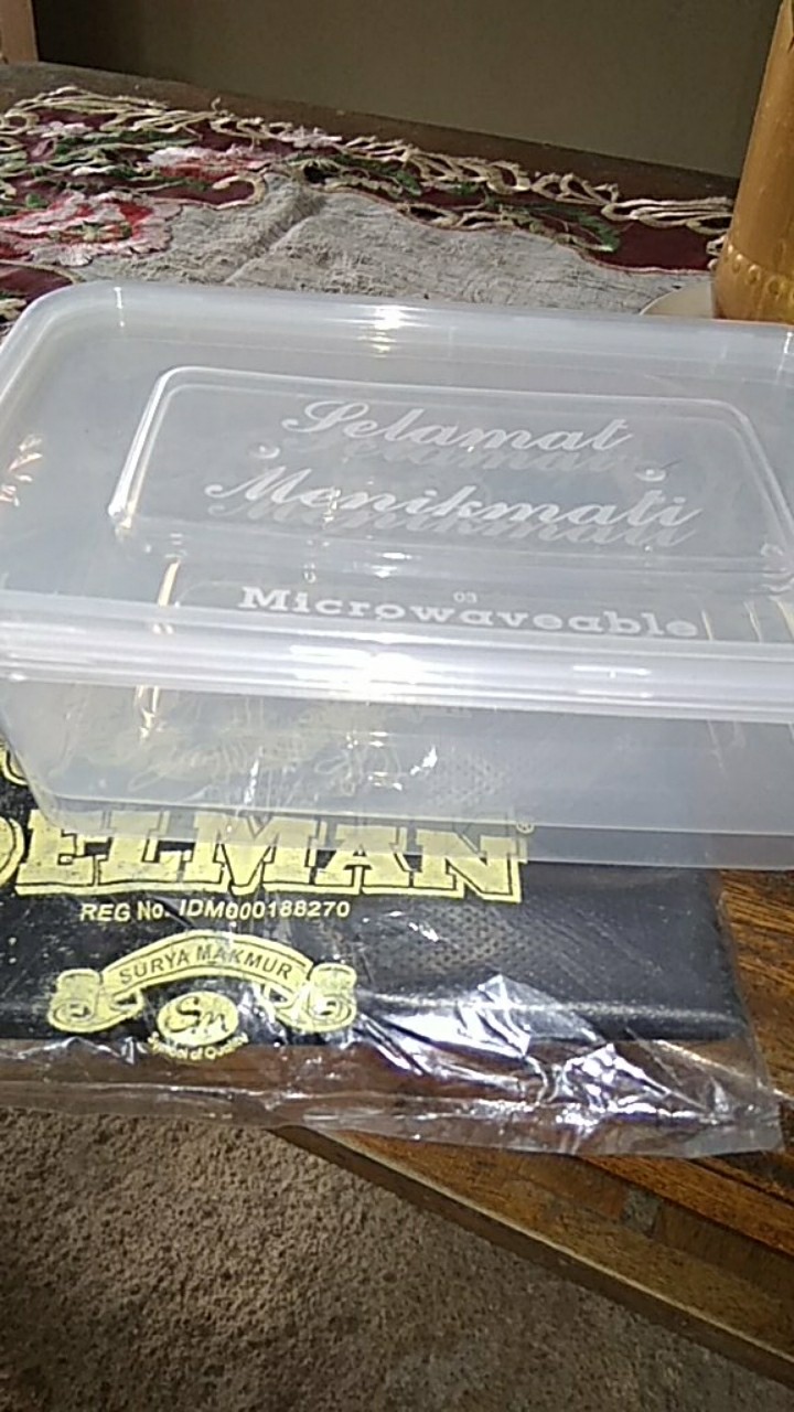 Thinwall Takeaway Container 650ml/box Makan Plastik/tempat Makan Plastik