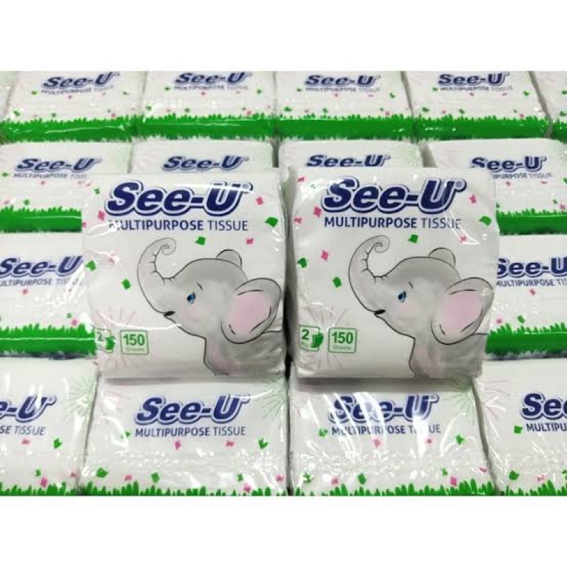 TISSUE KECIL POP UP GAJAH PEMBERSIH SEE U WAJAH BAYI DAPUR