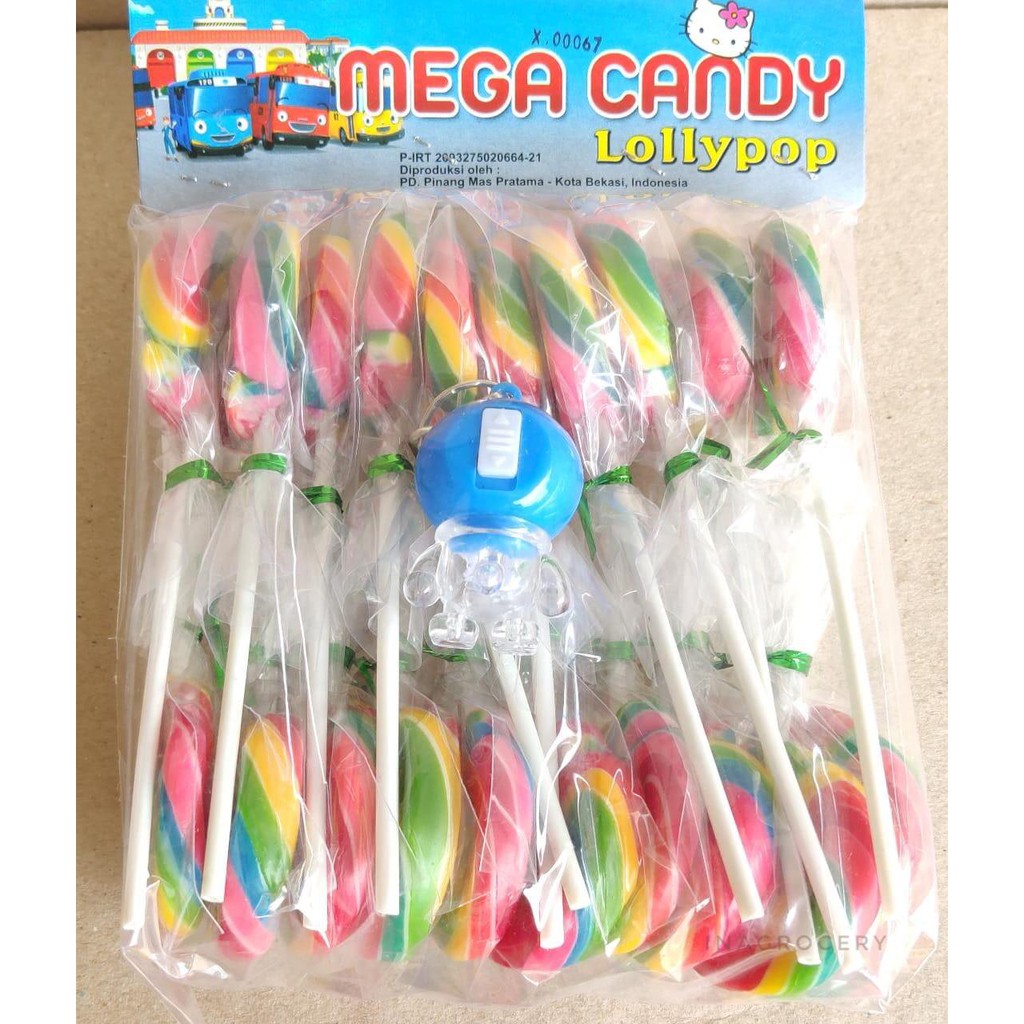 

MEGA CANDY LOLLIPOP 20pcs x 15gr