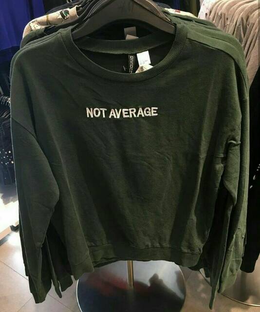 h&m not average hoodie