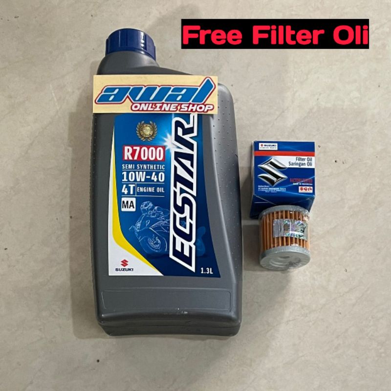 Jual Oli Suzuki Ecstar R7000 1 3L Free Filter Oli GSX Satria Fu