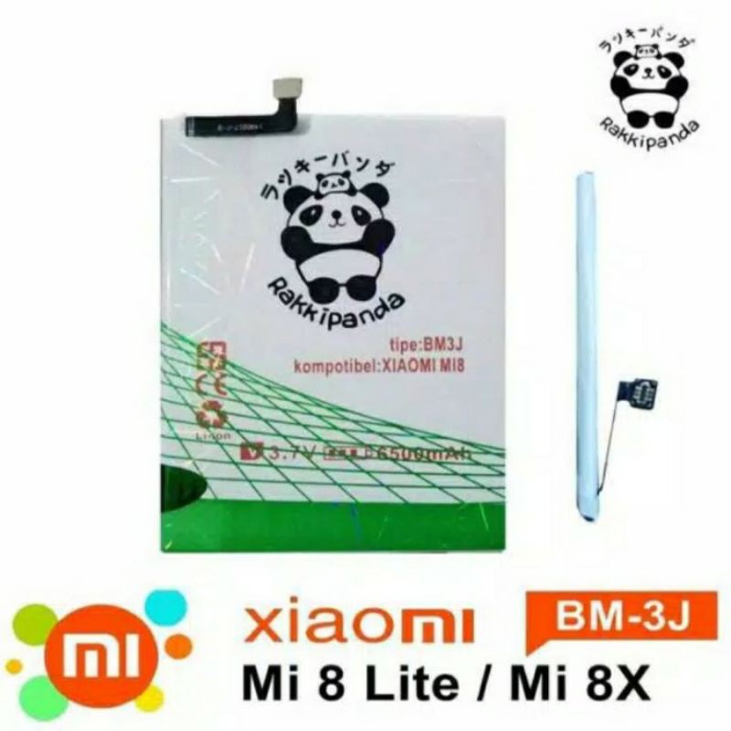 Baterai Batre Battery Rakkipanda BM3J Xiaomi Mi 8 Lite Double Power
