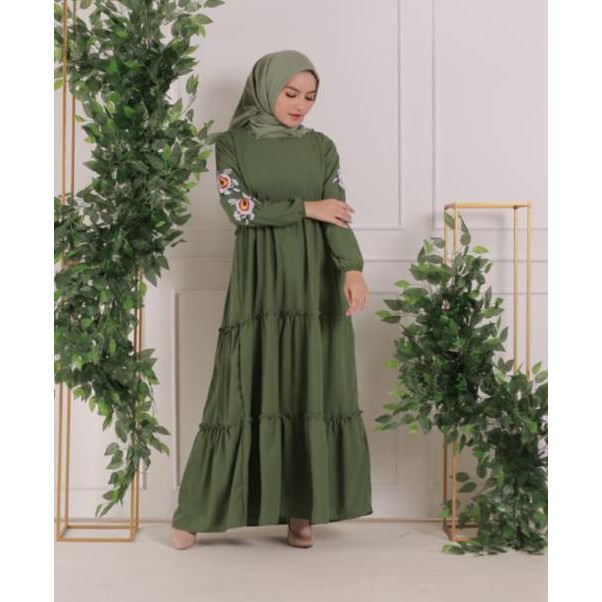 5L XXXL XXL XL L M S | SUPPLIER DRESS JUMBO BEST SELLER / OVIE DRESS | BORDIR ASLI CANTIK