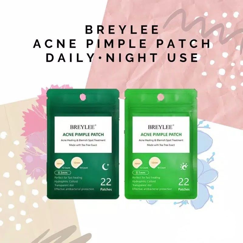 BREYLEE Acne Pimple Patch ~ Paket Pagi/Siang & Malam ~ Angkat Jerawat Praktis & Aman