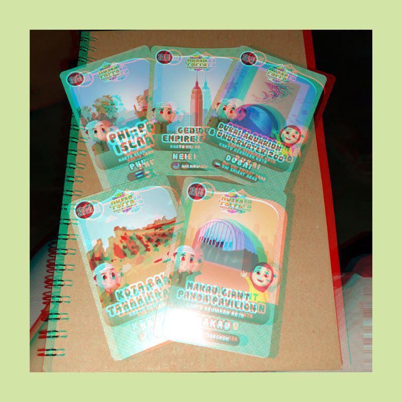 Kartu Choki Choki Nussa dan Rarra Keliling Dunia▪︎Kartu Keunikan Kota