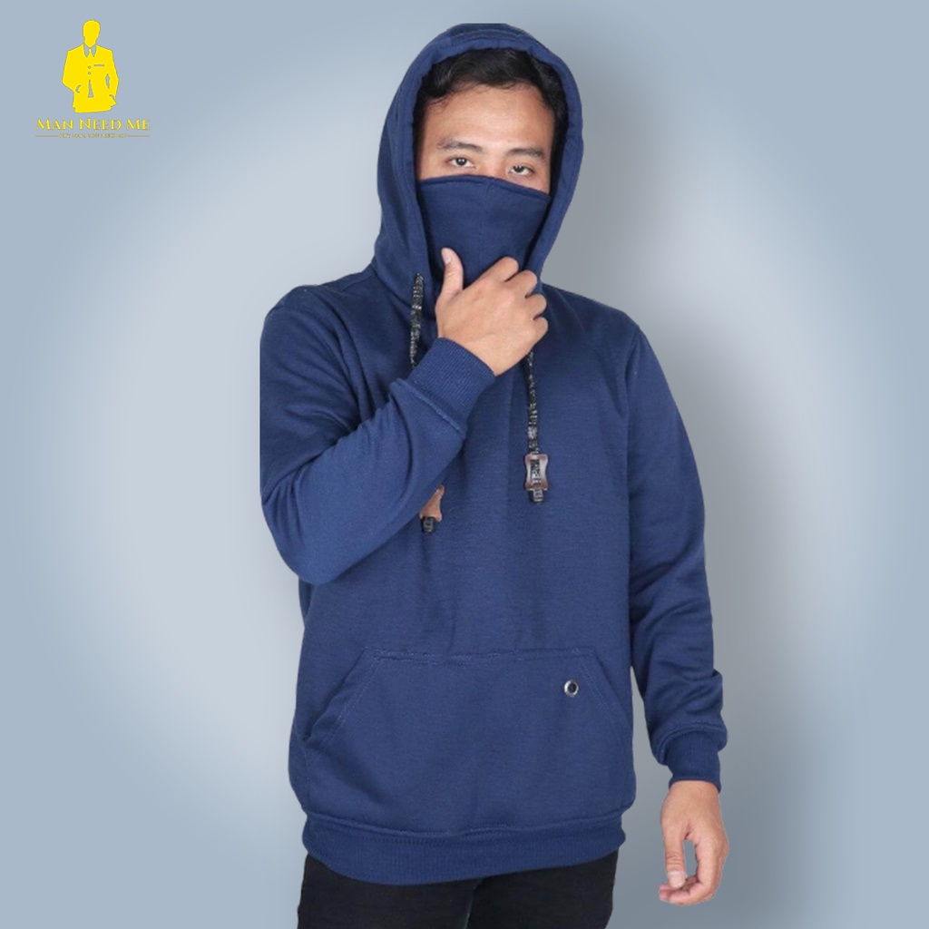 UDC NAVY |ManNeedMe x UnderCity| Jaket Pria Jacket Hoodie Fleece dengan Masker ORIGINAL