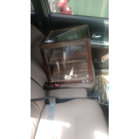 etalase makanan kayu kaca display food warung cafe rumah makan kayu jati belanda