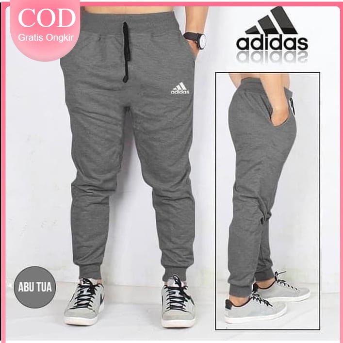 Celana Joger Trening Pria Wanita Olahraga | Polos