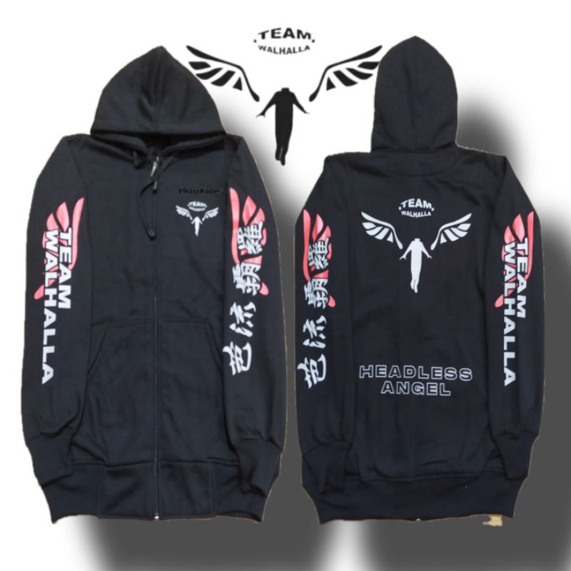 jaket tokyo revenggers team Headless Angel Walhalla Zipper