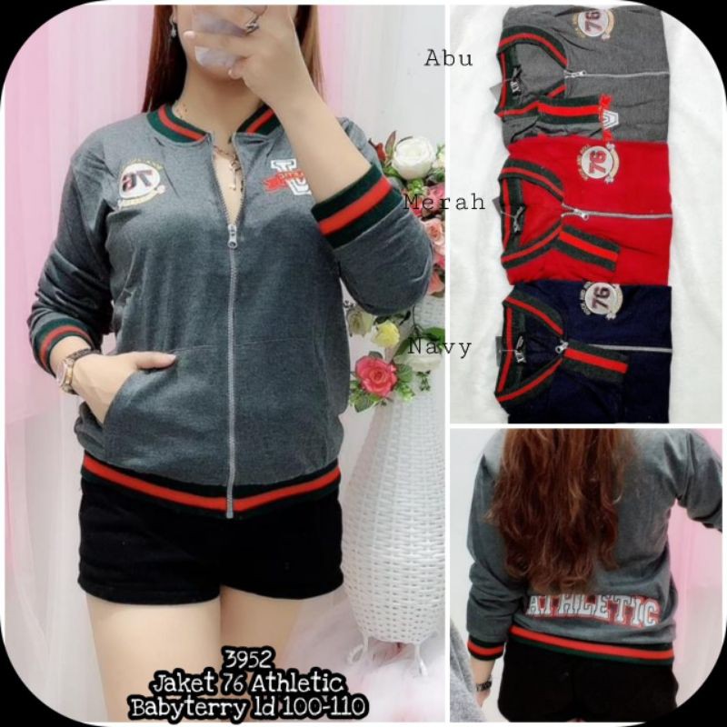 3952 Jaket 76 Athletic Babyterry