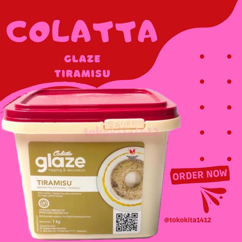 COLATTA Glaze Tiramisu Dip Topping Selai 1 kg