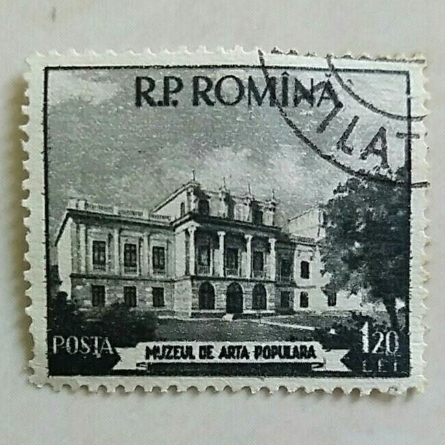 

(AD) Perangko Rumania 1955 Museums of Bucharest 1,20L Used