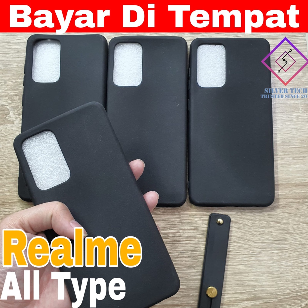 Silvertech Kesing REALME C11 C12 C15 REALME 8 REALME 8 PRO C25 NARZO 20 NARZO 30A C20 C11 2020 matte Hitam Softcase