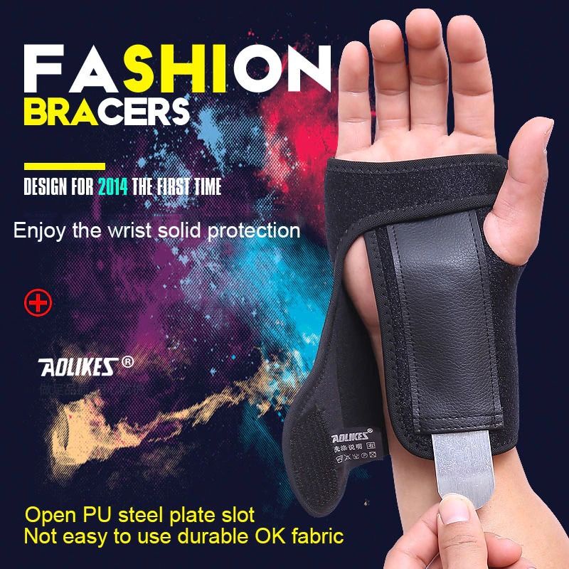 Decker Pergelangan Tangan Wristband Steel Wrist Brace Carpal Tunnel Syndrome - deker tangan