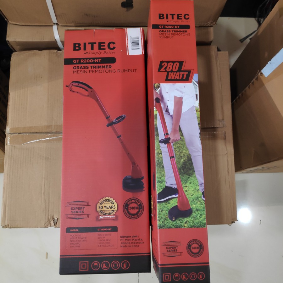 Potong Rumput Listrik Bitec GT R200-NT Grass Trimmer 280 Watt