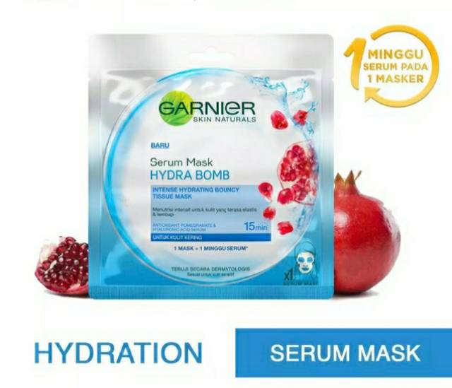 OliveShop ❤ Garnier Masker Wajah Garnier Serum Facial Sheet Mask