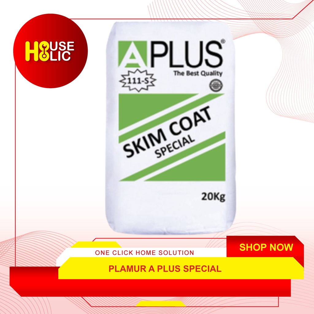 Plamur Tembok APLUS Skim Coat Per Kg / Plamir A Plus Skimcoat Kilogram