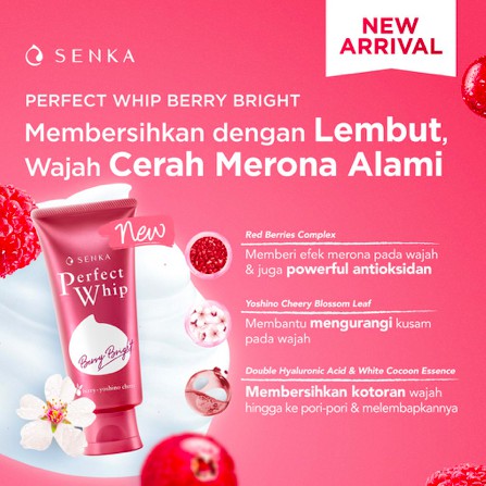 SENKA Perfect Whip Facial Foam | U Fresh Acne White Clay Berry Collagen