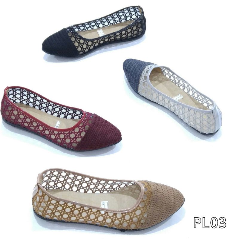 BORNEO SEPATU FLAT FLATSHOES BRUKAT PL03 BY XAVY