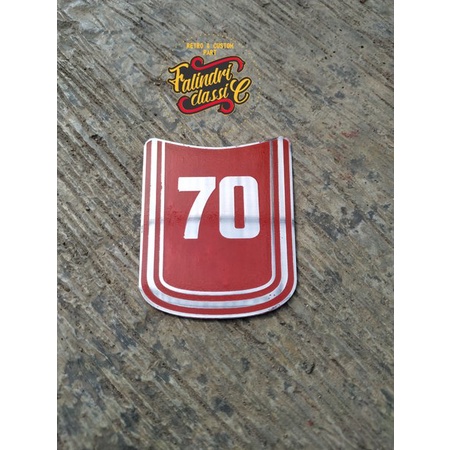 emblem lampu senja honda c70 pispot badge lampu panel dada honda c70 pispot Diskon
