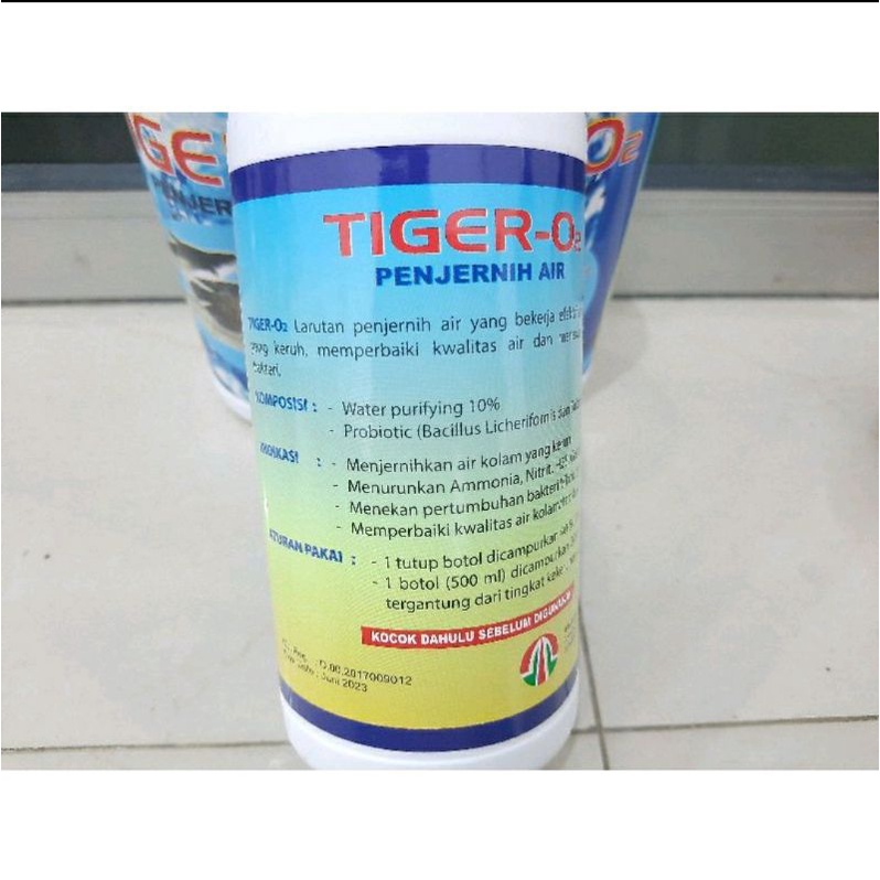 Penjernih air kolam Aquarium TIGER O2 500ML